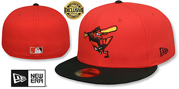 Casquette New Era 59Fifty Baltimore Orioles - Rouge, Taille 7 3/8 - Exclusive Octobre