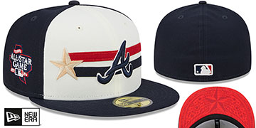Atlanta Braves HISTORIC CHAMPIONS Navy-Red Fitted Hat