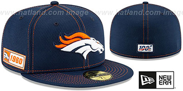 Denver broncos fitted hat Clearance
