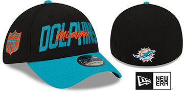 New Era 39Thirty - Berretto Elasticizzato Miami Dolphins, Ricamato, Con