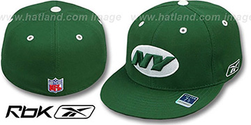 New York Jets NFL SHIELD Green Fitted Hat by Reebok