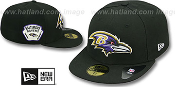 TEAM-PATCH Black Fitted Hat by New Era