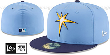 tampa bay rays fitted hat