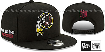 all black redskins hat