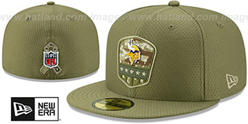 salute to service vikings hat