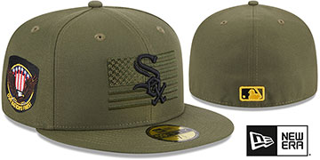 Chicago White Sox EVERGREEN White-Green Fitted Hat