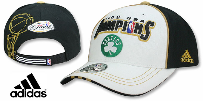 Boston Celtics 2008 NBA CHAMPS LOCKER ROOM STRAPBACK Hat by adida