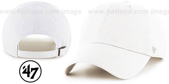47 BLANK CLASSIC STRAPBACK White Adjustable Hat display picture 1