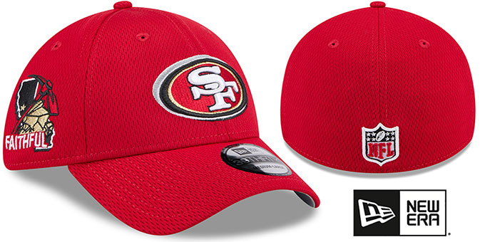 Casquette ajustable Snapback New Era Scarlet San Francisco 49ers Basic 9FIFTY pour homme