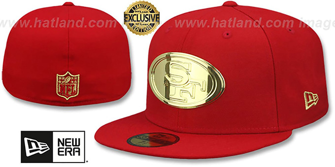 white 49ers fitted hat