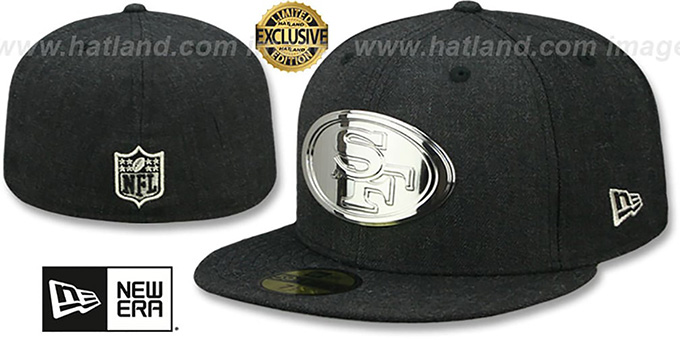 white 49ers fitted hat