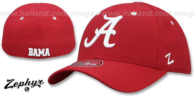Alabama DH-2 Crimson Fitted Hat by Zephyr