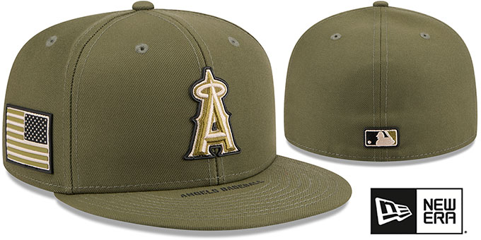 Anaheim Los Angeles Angels 2026 ARMED FORCES STARS N STRIPES Hat