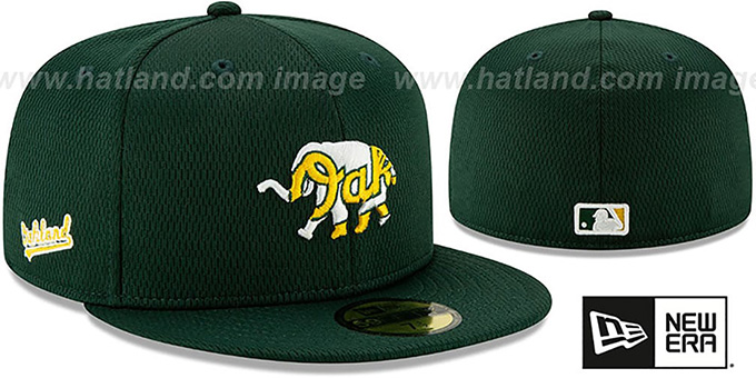 a's batting practice hat