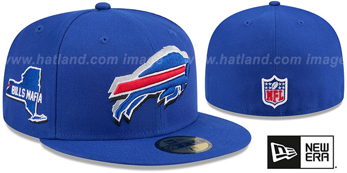 Buffalo Bills 2024 NFL DRAFT Royal Fitted Hat by New Era