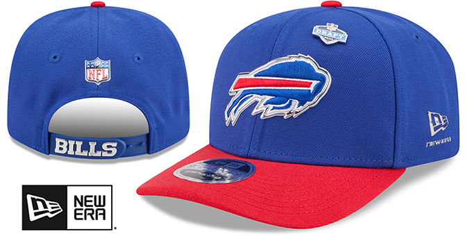Buffalo Bills 2026 PRECURVED NFL DRAFT STRETCH-SNAP Royal-Red Hat
