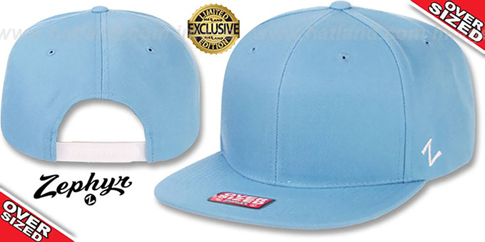 Blank OVER-SIZED SNAPBACK Sky Hat by Zephyr