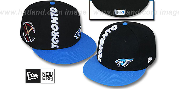 Toronto Blue Jays Beeline Black Blue Fitted Hat By New Era