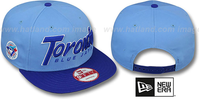 light blue snapback hat