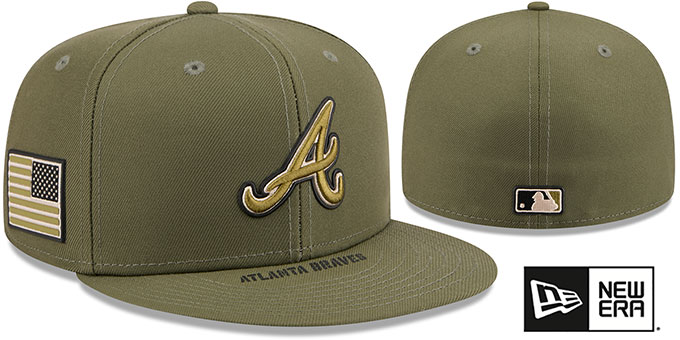 Atlanta Braves 2026 ARMED FORCES STARS N STRIPES Hat