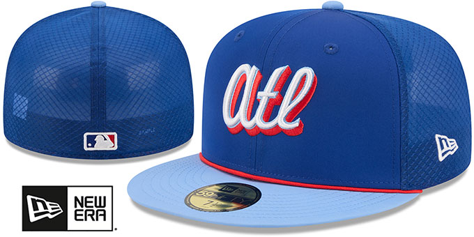 Atlanta Braves 2026 CITY CONNECT BATTING PRACTICE Royal-Sky Fitte