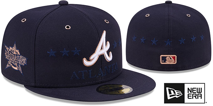 GAME SOSHI別注 NEW ERA ATLANTA BRAVES Atlanta Braves 2026 MLB ALL-STAR GAME Navy Fitted Hat