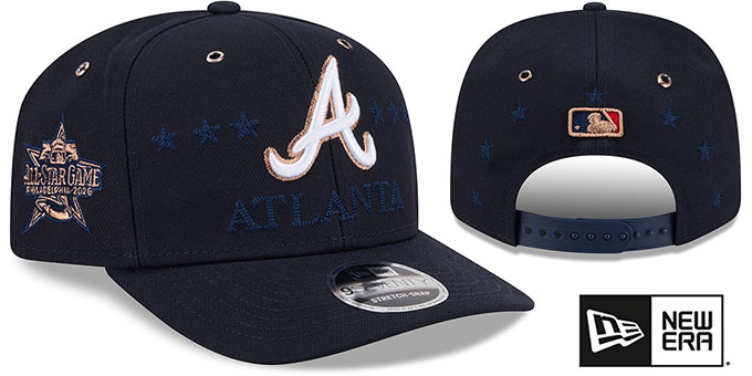 Atlanta Braves 2026 MLB ALL-STAR GAME STRETCH SNAP Navy Hat