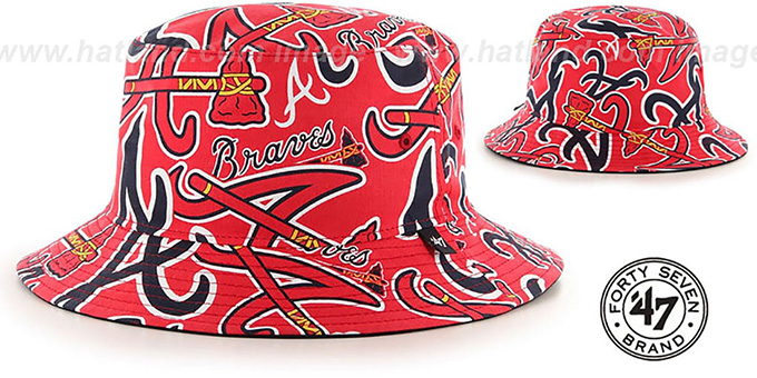 atlanta braves bucket hat