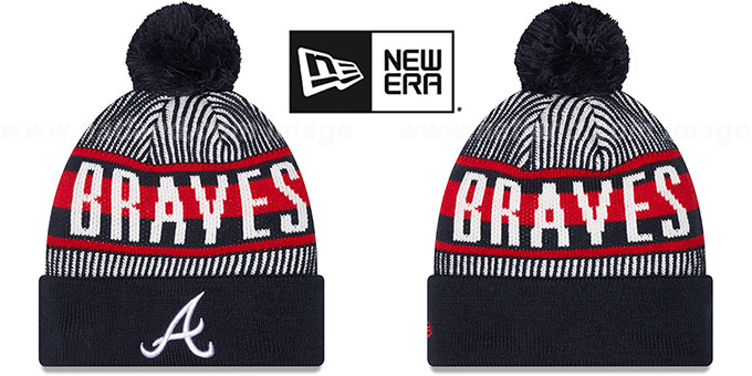 thumbnail image 2 of New Era Beanie – 5 Colors With White Stripe – 1 & 2 Ply, W/ Or W/o Pom – Unisex One Size 2 of 4