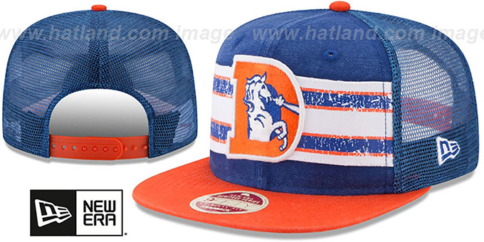 blue and orange hat