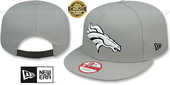 grey broncos hat