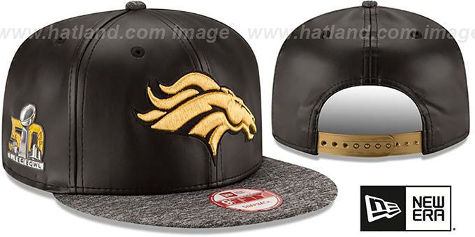 Broncos SUPER BOWL 50 CHAMPS SNAPBACK Black-Grey Hat