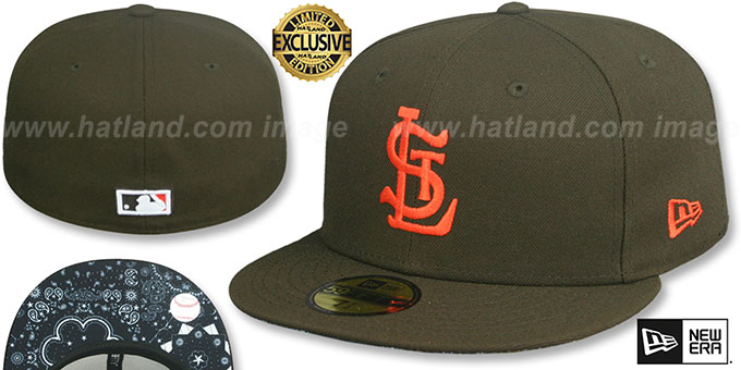 St Louis Browns 1934 COOPERSTOWN BLACKDANA BOTTOM Fitted Hat