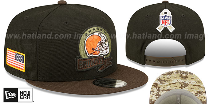 New Era Cleveland Browns Salute to Service 2020 Fitted 59Fifty Cap