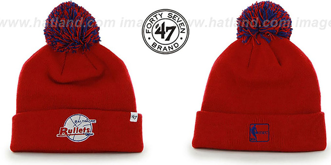 washington bullets knit hat