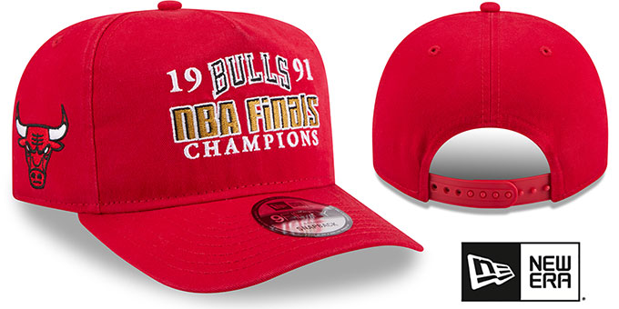 Chicago Bulls HISTORIC CHAMPIONS AF SNAPBACK Red Hat