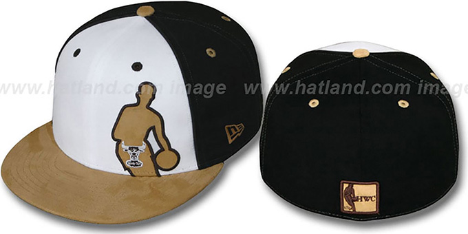 black and tan fitted hat