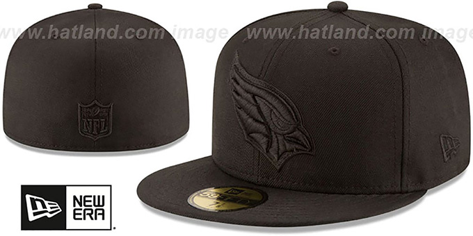 Arizona Cardinals Nfl Team Basic Blackout Fitted Hat