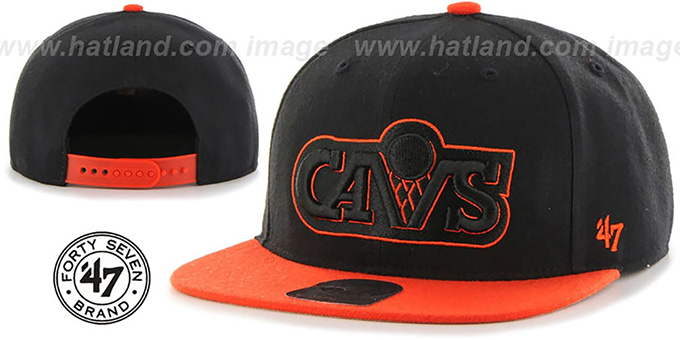 NO-SHOT SNAPBACK Black-Orange Hat 