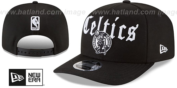 black celtics hat