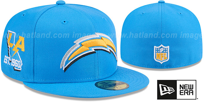 Chargers 2024 NFL DRAFT Blue Fitted Hat by New Era