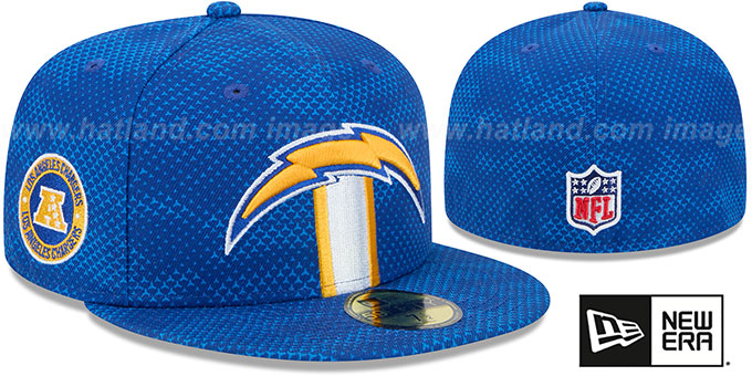 Los Angeles Chargers 2024 NFL SIDELINE Blue Fitted Hat