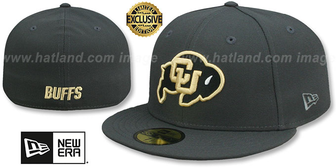 Colorado NCAA BUFFS TEAM-BASIC Charcoal Fitted Hat - Main Image