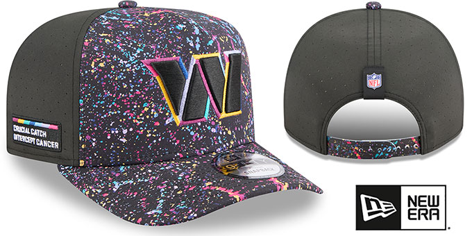 Washington Commanders 2025 CRUCIAL CATCH A-FRAME SNAPBACK Hat