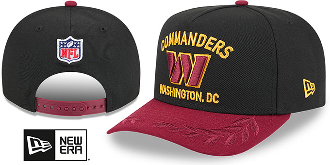 Washington Commanders 2025 NFL DRAFT ONSTAGE A-FRAME SNAPBACK Bla