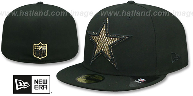 Black dallas cowboys fitted hat Outlet