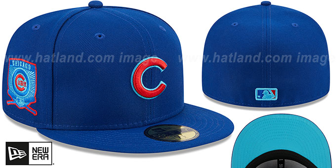 Chicago Cubs New Era 2023 Father's Day Side Patch 59FIFTY Fitted Hat, 7 3/4 / Blue