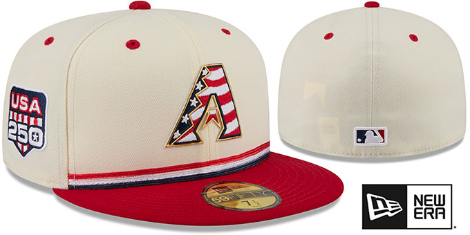 Arizona Diamondbacks 2026 JULY 4TH STARS N STRIPES Fitted Hat
