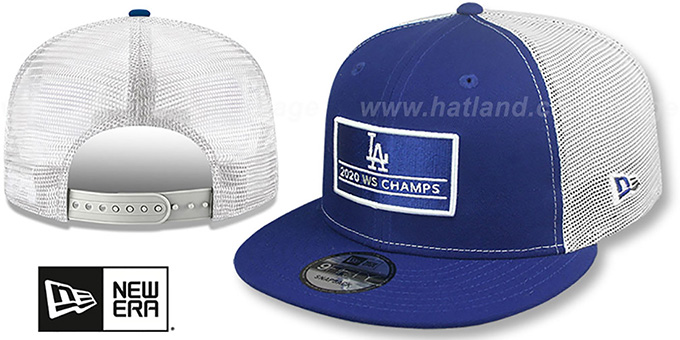 dodgers trucker snapback