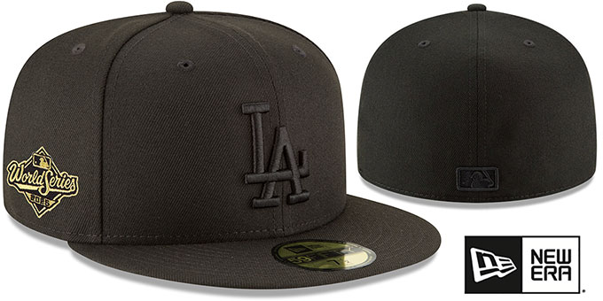 Los Angeles Dodgers 2025 WORLD SERIES BLACKOUT Fitted Hat